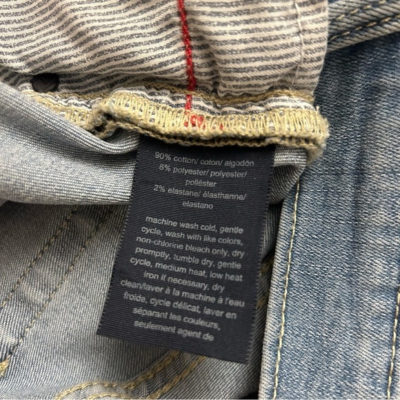 Tommy Hilfiger TH Flex Cuffed Denim 5” Shorts in Pacific Blue Size 4 - Picture 8 of 8